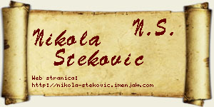 Nikola Steković vizit kartica